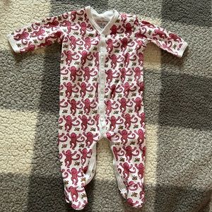 Roller Rabbit Monkey Sleeper Pajamas 3-6m